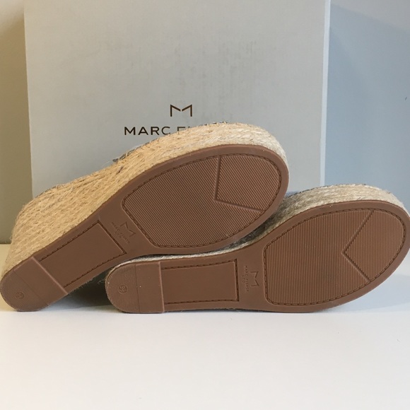 Marc Fisher Ltd Alida Blue Suede Espadrilles Sandals Shoes - Picture 5 of 9